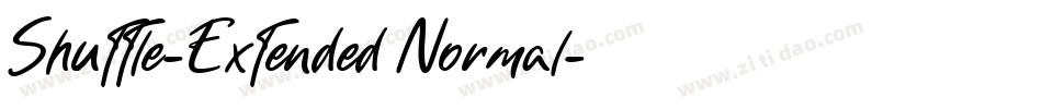 Shuttle-Extended Normal字体转换